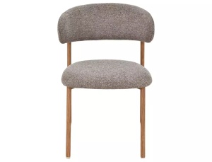 SCAUN DINING, ELTON II, CULOARE CAPPUCCINO 256/STEJAR, TAPITERIE DIN TEXTIL SI METAL, STIL MODERN - Img 2