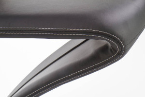 SCAUN DINING K291, NEGRU/CROM, CU TAPITERIE DIN PIELE ECOLOGICA SI PICIOARE DIN METAL, STIL MODERN - Img 7
