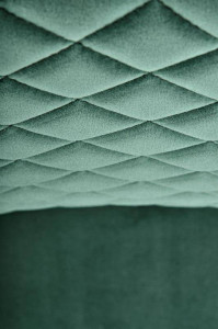 SCAUN DINING K444, VERDE INCHIS/NEGRU, CU TAPITERIE DIN CATIFEA SI PICIOARE DIN METAL, STIL MODERN - Img 8
