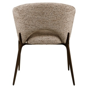 SCAUN DINING KENZI, REALIZAT DIN METAL, LEMN DE FAG SI TEXTIL IGNIFUG, CULOARE CAPPUCCINO, DESIGN DEOSEBIT, RICHMOND INTERIORS - Img 4
