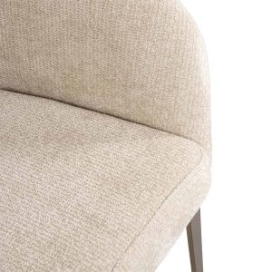 SCAUN DINING KENZI, REALIZAT DIN METAL SI TEXTIL, CULOARE CREM, DESIGN DEOSEBIT, RICHMOND INTERIORS - Img 9