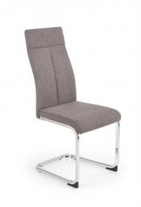 SCAUN DINING/LIVING K370 GRI/CROM STIL MODERN HALMAR