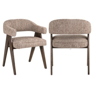 SCAUN DINING, MORI, REALIZAT DIN METAL DE CAUCIUC, FURNIR SI TEXTIL IGNIFUG, CULOARE CAPPUCCINO, DESIGN DEOSEBIT, RICHMOND INTERIORS - Img 6