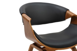 SCAUN DINING, ORGANIC, PIELE ECO SI FURNIR DE NUC, CULOARE NATUR/NEGRU, ARTIM GROUP SELECTION - Img 3