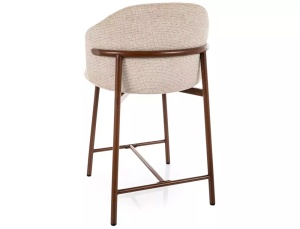 SCAUN DINING, OSAKA H-2, CULOARE BEJ DESCHIS 255/NUC, TAPITERIE DIN TEXTIL SI METAL, STIL MODERN - Img 3