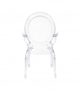 SCAUN DINING, PRINCE, CU BRATE, TRANSPARENT, DESIGN DEOSEBIT, STIL BAROC - Img 3