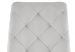 SCAUN DINING RALPH, GRI DESCHIS BLUVEL 03/NEGRU MAT, TAPITERIE DIN CATIFEA SI PICIOARE DIN METAL, STIL MODERN - Img 3
