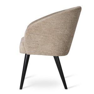 SCAUN DINING SENI SUPREME, CONFECTIONAT DIN LEMN, SPUMA, ARCURI SI TEXTIL, BEJ, STIL MODERN - Img 3