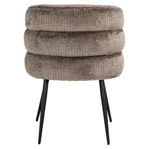 SCAUN DINING STELLA STONE CHENILLE NIAGARA 104, S4745, CONFECTIONAT DIN 100% POLIESTER, SPUMA, METAL SI LEMN DE PIN, RICHMOND INTERIORS - Img 2