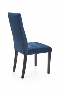 SCAUN DINING STIL DIEGO 2, ALBASTRU MONOLITH 77/NEGRU, CU TAPITERIE DIN CATIFEA SI PICIOARE DIN LEMN MASIV, STIL CLASIC - Img 7