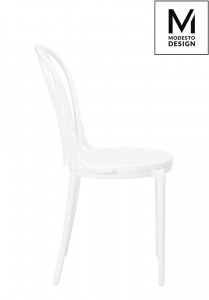 SCAUN DINING/TERASA TONI, ALB, DIN POLIPROPILENA, STIL MODERN - Img 3