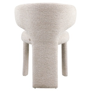 SCAUN DINING, VIOLA, REALIZAT DIN METAL, FURNIR SI TEXTIL, CULOARE ALB/CREM, DESIGN DEOSEBIT, RICHMOND INTERIORS - Img 8