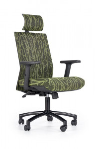 SCAUN DIRECTORIAL TROPIC NEGRU/VERDE STIL MODERN HALMAR - Img 1