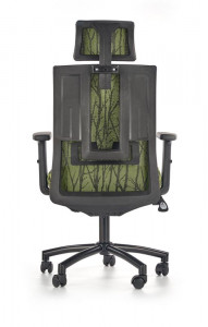 SCAUN DIRECTORIAL TROPIC NEGRU/VERDE STIL MODERN HALMAR - Img 5