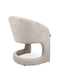 SCAUN ELEGANT SHELLY BEJ, CONFECTIONAT DIN METAL SI TEXTIL, STIL MODERN - Img 3
