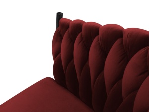 SCAUN EXCLUSIVIST SHIRLEY ROSU INCHIS, TAPITERIE DIN CATIFEA SI NEGRU, STIL MODERN, ARTIM GROUP SELECTION - Img 3