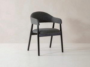 SCAUN HERA, DIN TEXTIL SI LEMN, MICADONI, STIL MODERN