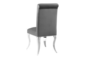 SCAUN LIVING, BAROC, DIN CATIFEA GRI SI METAL ARGINTIU, ARTIM GROUP SELECTION - Img 3
