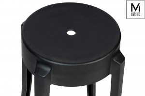 SCAUN NEGRU, CONFECTIONAT DIN POLIPROPILENA CALMAR, STIL MODERN - Img 4
