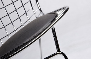 SCAUN NET SOFT, CROM/NEGRU, DIN METAL SI PIELE ECOLOGICA, STIL MODERN - Img 3