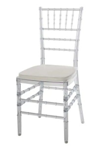 SCAUN PENTRU EVENIMENTE, CHIAVARI AMERICAN, DIN MATERIAL PLASTIC FOARTE REZISTENT, TRANSPARENT, STIVUIBIL