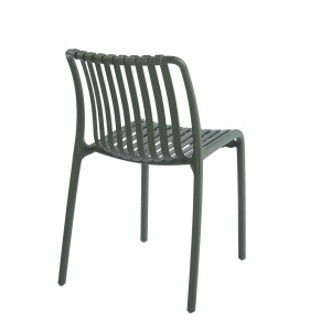 SCAUN PENTRU EXTERIOR/INTERIOR STRIPS, VERDE, DIN POLIPROPILENA, STIL MODERN MINIMALIST - Img 5