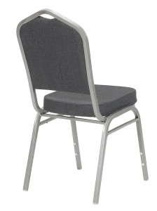 SCAUN PENTRU SALA EVENIMENTE/CONFERINTA, LUXURY, GRI/ ARGINTIU - Img 3