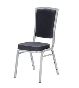 SCAUN PENTRU SALA EVENIMENTE/CONFERINTA MALAGA 25X25 NEGRU/ARGINTIU DESIGN CLASIC