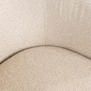 SCAUN ROTATIV 180 DE GRADE, QUIRIRO BISCOTTI, 214145, CONFECTIONAT DIN POLIESTER, METAL SI SPUMA, BEJ, STIL MODERN - Img 5