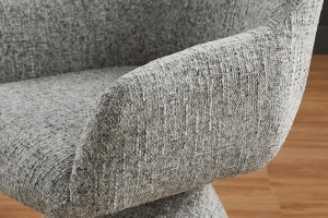 SCAUN ROTATIV, AMBIENTO 180 GRADE, COTIERE, MATERIAL TEXTIL CHENILLE GRI, ARTIM GROUP SELECTION - Img 3