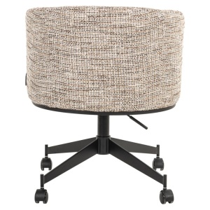 SCAUN ROTATIV ROCHENNE, CU ROTI, TRENDY NATURE 01, S4758, CONFECTIONAT DIN 100% POLIESTER, SPUMA, PLASTIC SI METAL, RICHMOND INTERIORS - Img 3