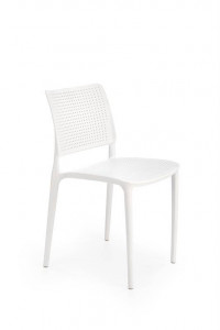 SCAUN TERASA K514, ALB, DIN POLIPROPILENA , STIL MODERN, SUPRAPOZABIL - Img 1