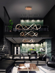 SCHULLER, LUSTRA/PLAFONIERA MOLLY, CONECTARE BLUETOOTH, 130/340 CM, AURIU ROSE/OPAL, DIN ALUMINIU SI ACRIL, STIL MODERN - Img 2