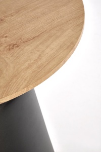 SET 2 MASUTE DE CAFEA MALOMI, NATURAL/NEGRU, DIN MDF FURNIRUIT SI METAL, STIL MODERN - Img 7