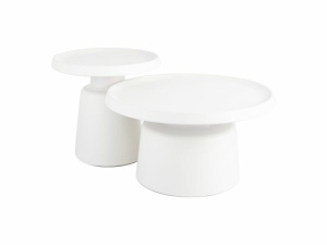 SET 2 MASUTE DE CAFEA RODOS, 50/70 CM, GRI DESCHIS, DIN METAL, STIL MODERN