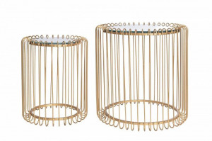 SET 2 MASUTE DE CAFEA, VARIATION, DIN METAL SI STICLA, COD 43517, DESIGN MODERN - Img 4