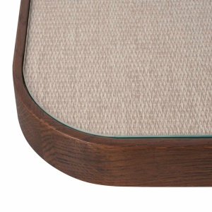 SET 2 MASUTE DE CAFEA WILLOX, 214289, CONFECTIONATE DIN LEMN MASIV DE STEJAR, PAL, TEXTIL, METAL SI STICLA, MARO SI BEJ, STIL MODERN - Img 5