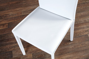 SET 2 SCAUNE ALBE MILANO 11565 - DESIGN MODERN - Img 5