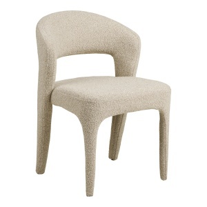 SET 2 SCAUNE BELMONT, DIN LEMN SI TEXTIL BOUCLE, CULOARE NISIPIU, HOUSE NORDIC