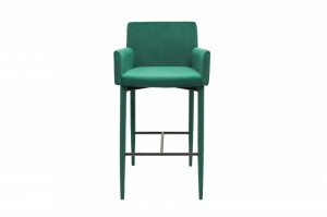 SET 2 SCAUNE DE BAR MILANO VERDE SMARALD 39418 STIL MODERN - Img 2