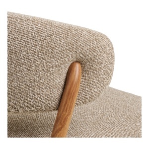 SET 2 SCAUNE DINING CAVI, REALIZAT DIN METAL, FURNIR SI TEXTIL, CULOARE NATUR/NISIPIU, HOUSE NORDIC - Img 6