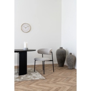 SET 2 SCAUNE DINING MIRA, DIN METAL SI TEXTIL BOUCLE, CULOARE BEJ, HOUSE NORDIC - Img 10