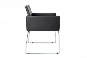 SET 2 SCAUNE NEGRU ANTRACIT LIVORNO 37846 - DESIGN VINTAGE - Img 4