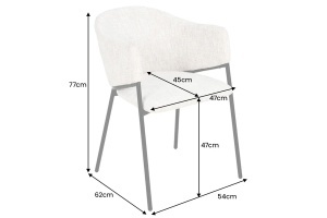 SET 2 SCAUNE, NOBLESSE, MATERIAL TEXTIL, CADRUL METAL, CULOARE GALBEN/MUSTAR, ARTIM GROUP SELECTION - Img 3