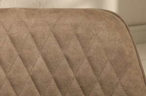 SET 2 SCAUNE, PALERMO, MICROFIBRA TAUPE, STIL VINTAGE - Img 5