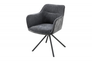 SET 2 SCAUNE ROTATIVE, VERONA, GRI, METAL SI CATIFEA, DESIGN MODERN, ARTIM GROUP SELECTION - Img 6