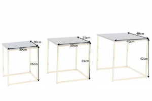 SET 3 MASUTE, ELEMENTS, COD 42476, DIN METAL SI FURNIR, STIL MODERN - Img 7