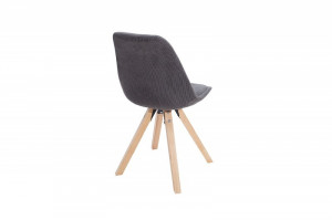 SET 4 SCAUNE NATURALE/GRI SCANDINAVIA CORD 38086 - DESIGN SCANDINAV - Img 4