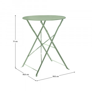 SET GRADINA/TERASA, 1 MASA SI 2 SCAUNE, VERDE, DESIGN MODERN - Img 5