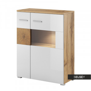 SET LIVING LAVOS ALB DIN PLACI LAMINATE IN DESIGN SCANDINAV - Img 4